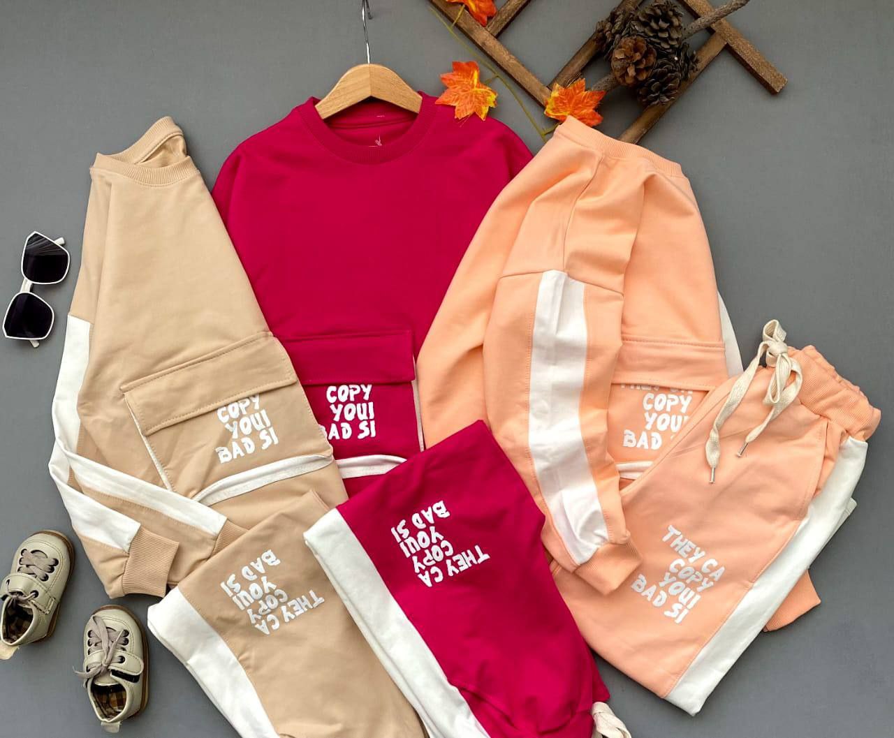 بلوز شلوار دخترانه کد 6447 - تصویر 3