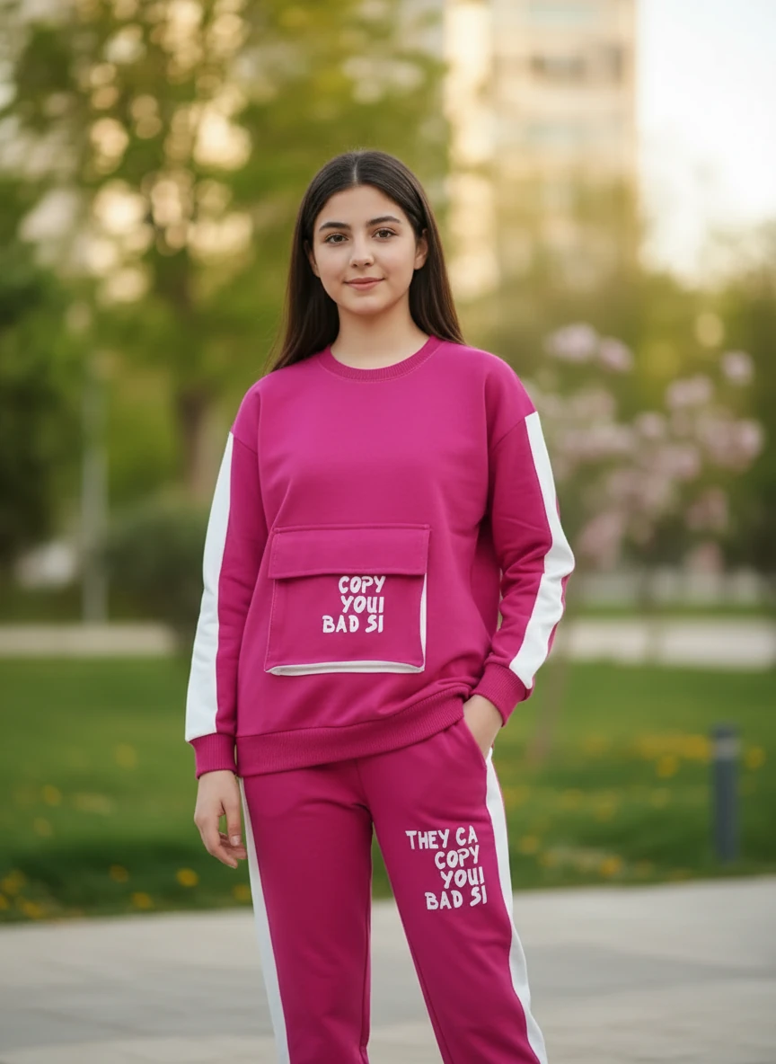 بلوز شلوار دخترانه کد 6447 - تصویر 8