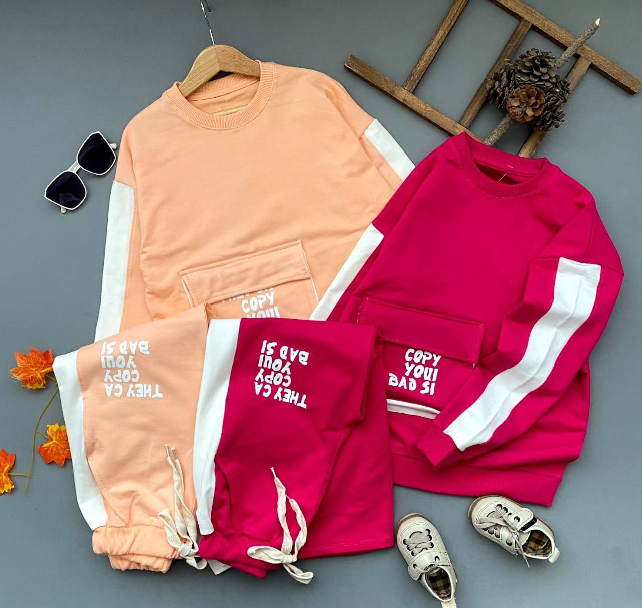 بلوز شلوار دخترانه کد 6447 - تصویر 5