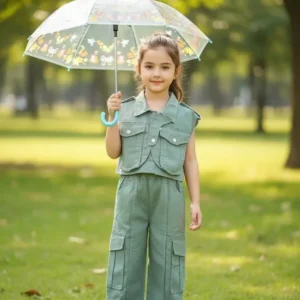 جلیقه و شلوار دخترانه کد 2002